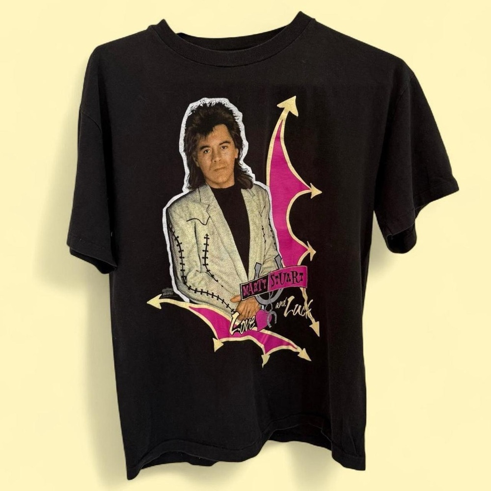 Vintage 1994 Marty Stuart Love & Luck Tour T-Shirt